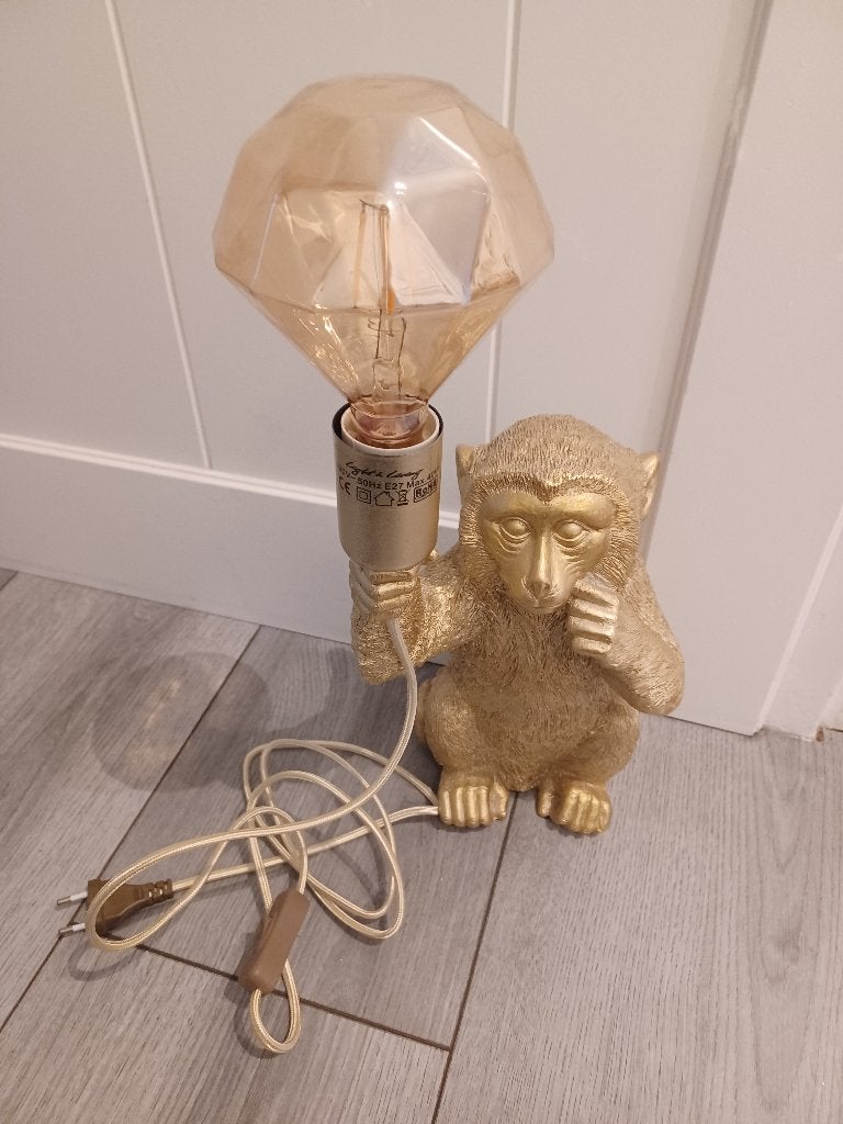 Light en living goudkleurige aap, Goud, Ophalen of Verzenden, Zo goed als nieuw, Light & Living