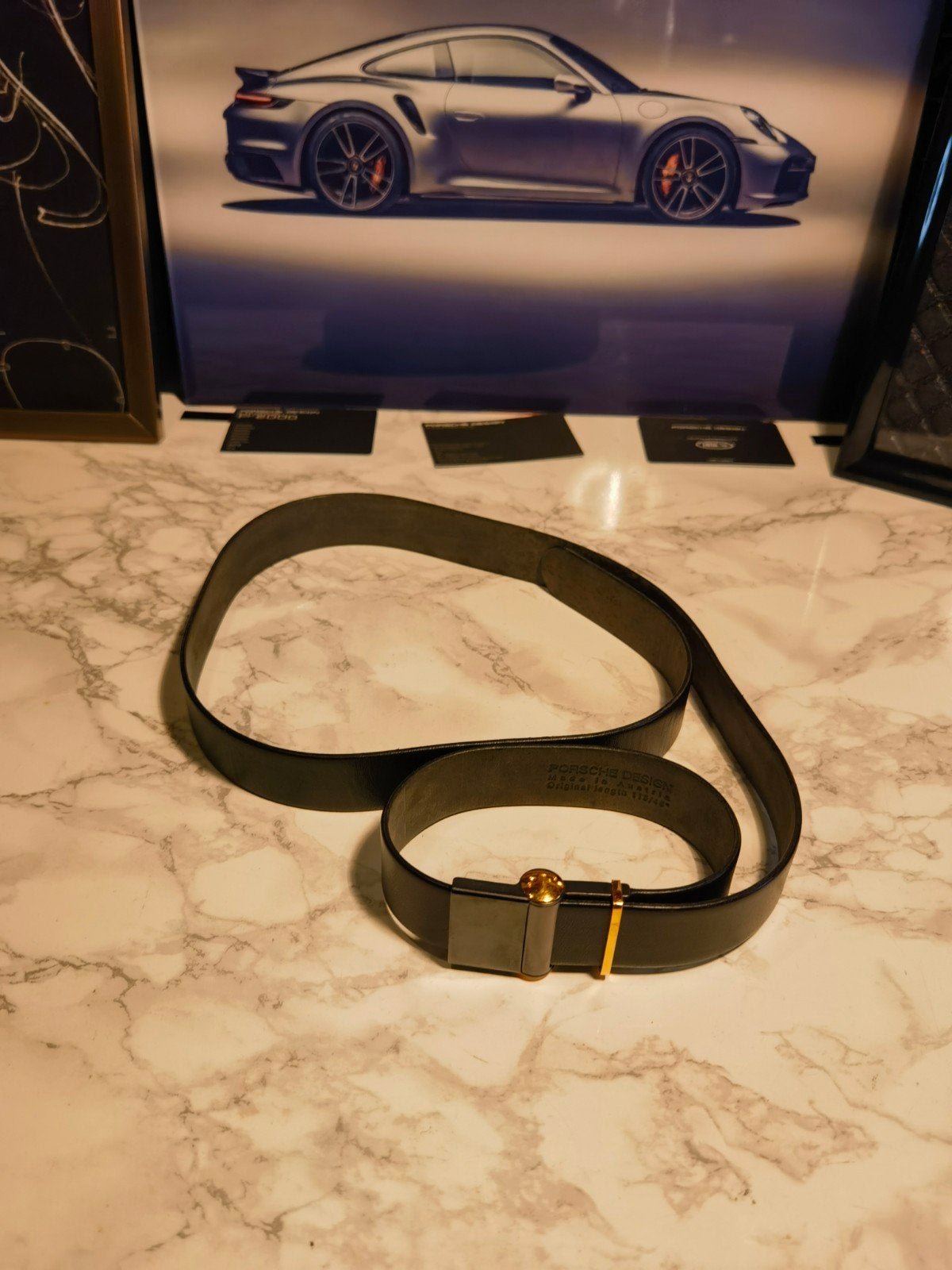 origineel porsche design vintage riem van echt leder, Ophalen of Verzenden, Zo goed als nieuw