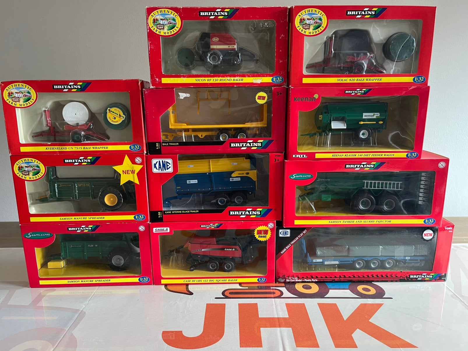Partij Britains wetktuigen nieuw 11 stuks, Hobby en Vrije tijd, Modelauto's | 1:32, Ophalen of Verzenden, Nieuw, Tractor of Landbouw