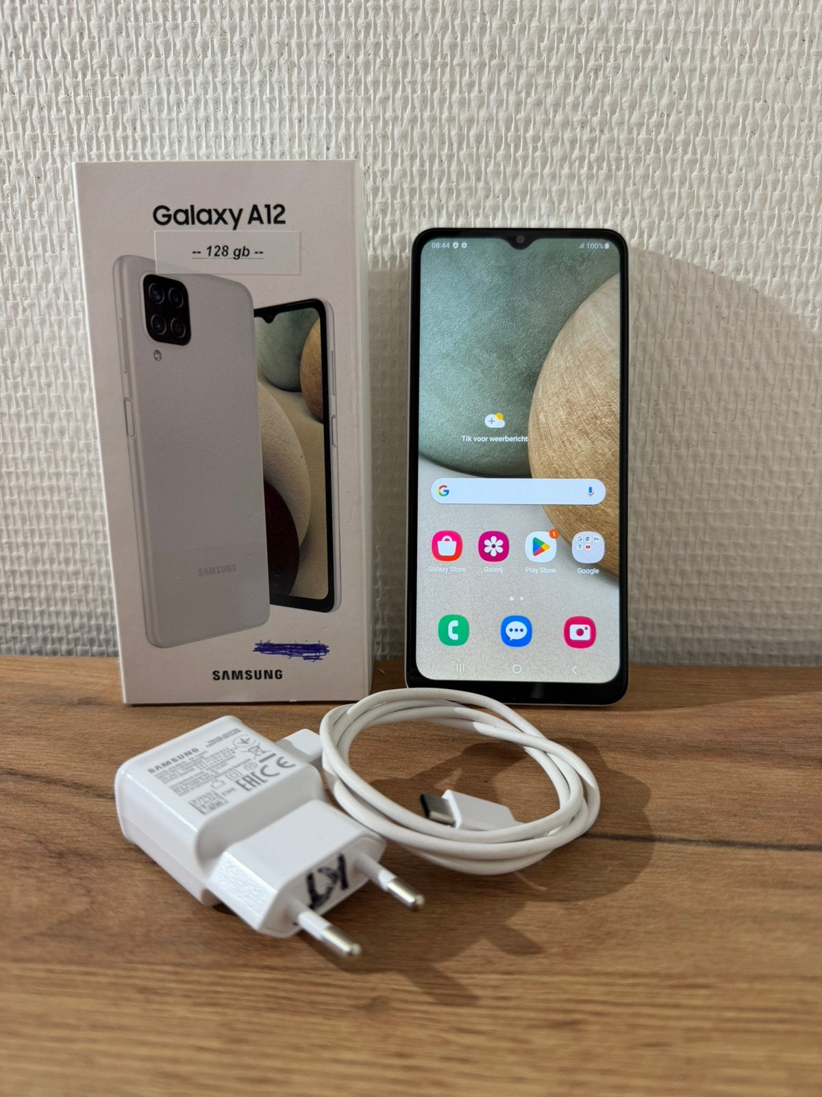 Samsung Galaxy A12 - refurbished A grade - 128GB - wit, Samsung, Wit, Touchscreen, Refurbished