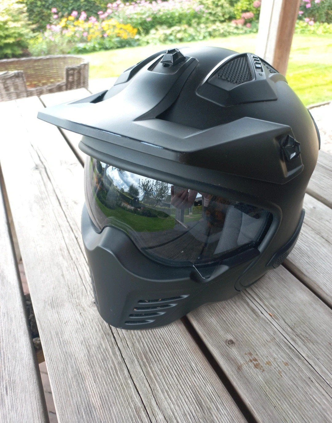 MTR Battle-X motor-cross helm matzwart, maat M, Overige merken, M, Ophalen of Verzenden, Integraalhelm