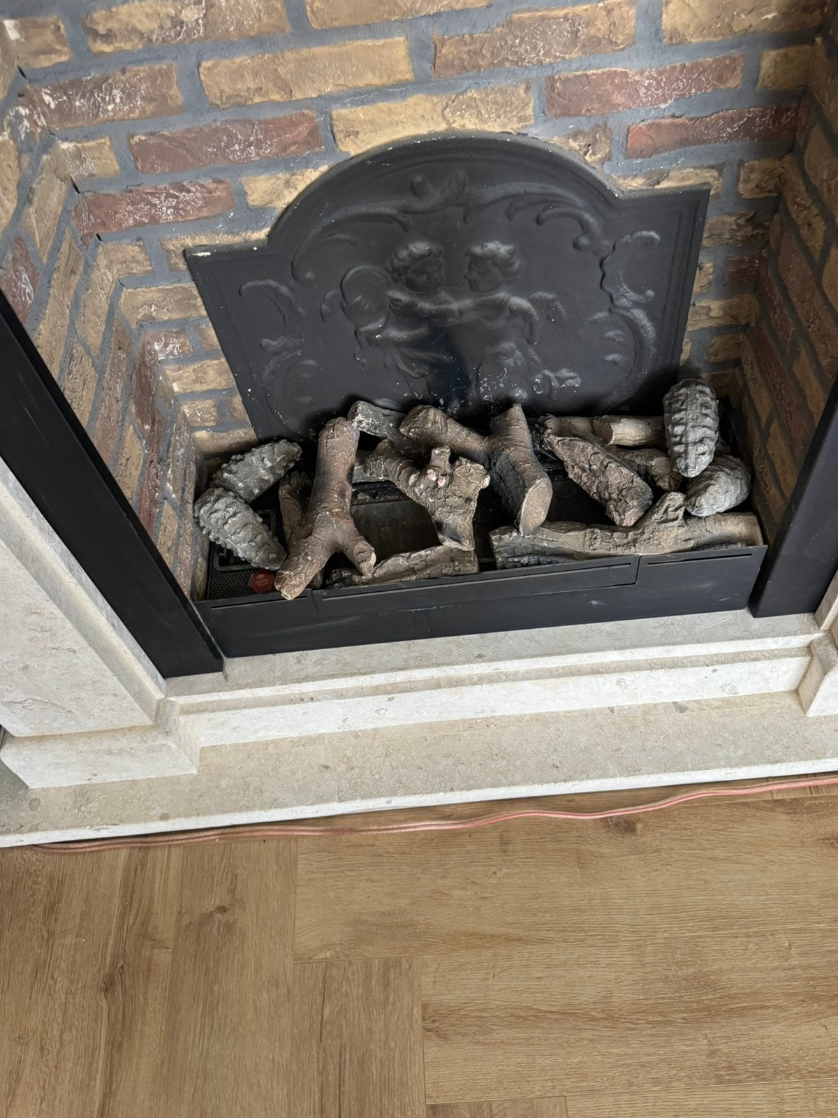 Voorzet schouw met biovloeistof haard, Huis en Inrichting, Haarden, Ophalen, Zo goed als nieuw, Vrijstaande haard, Overige soorten