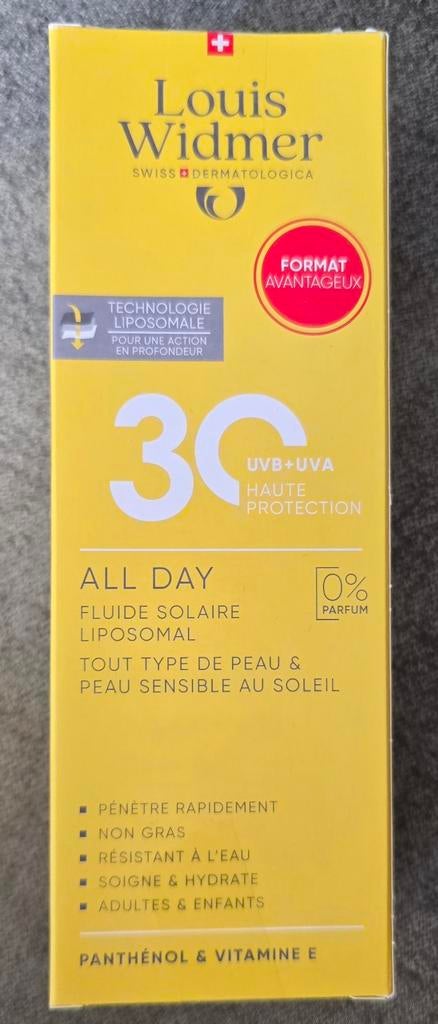 Louis Widmer All Day SPF30 - 200 ml, Ophalen of Verzenden, Nieuw