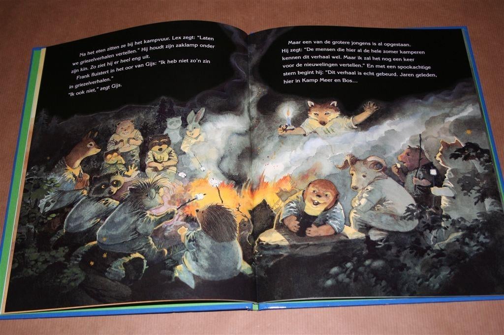 Het spookkamp – Groot prentenboek vol kleur en spanning, Ophalen of Verzenden, Zo goed als nieuw, Prentenboek