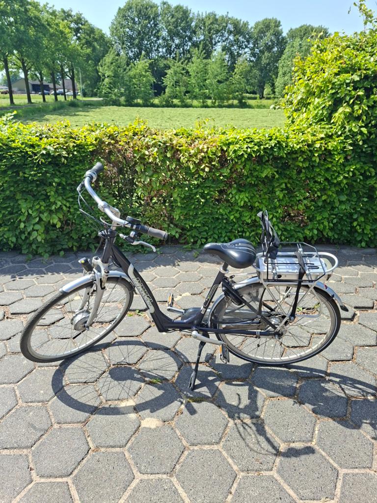 elektrische damesfiets, Gebruikt, 47 tot 51 cm, 30 tot 50 km per accu, Ophalen