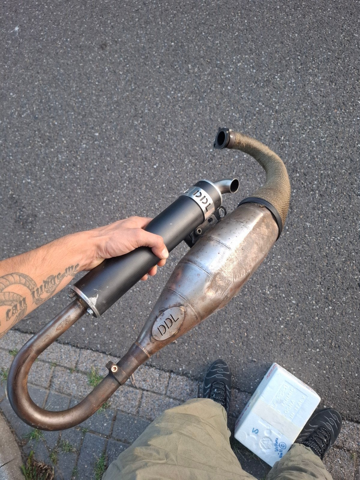 Ddl 52 slag 180cc, Ophalen, Zo goed als nieuw, Uitlaat
