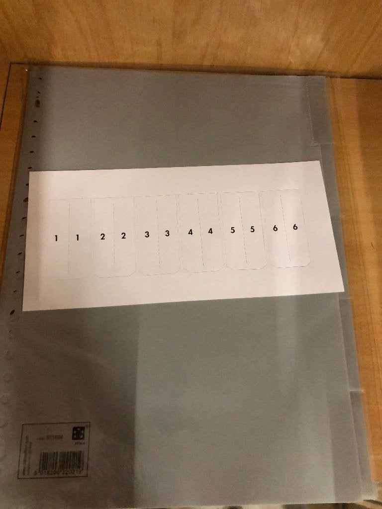 Tabbladen grijs met 5 venstertabs, Ophalen of Verzenden, Nieuw