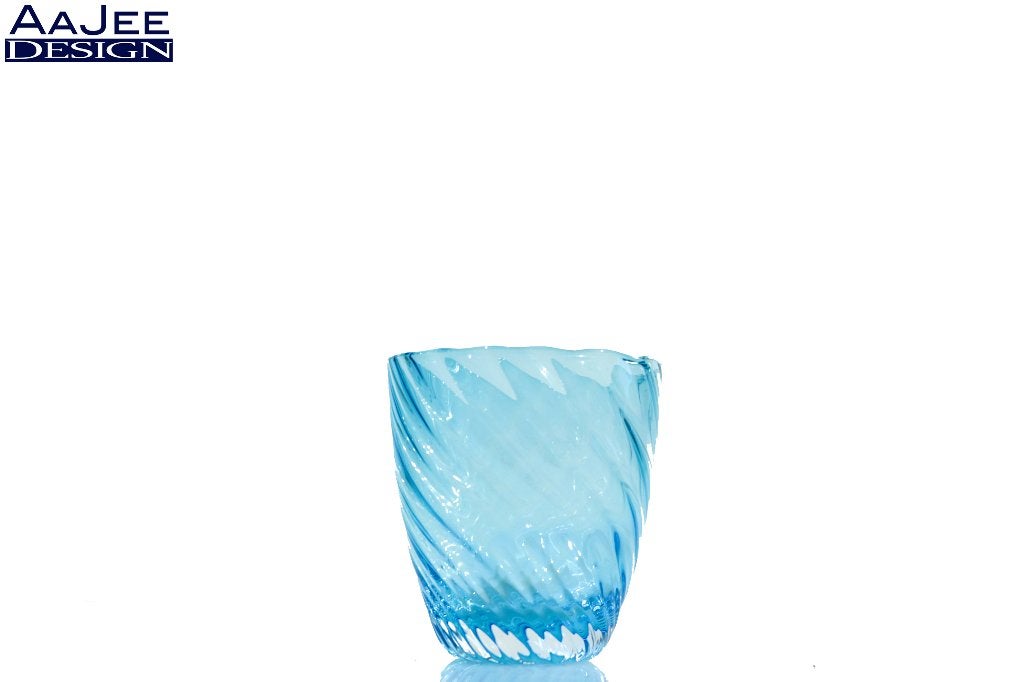 Pols Potten – waxinelichthouder – lichtblauw – Gemerkt, Huis en Inrichting, Woonaccessoires | Kandelaars en Kaarsen, 9 cm, Blauw