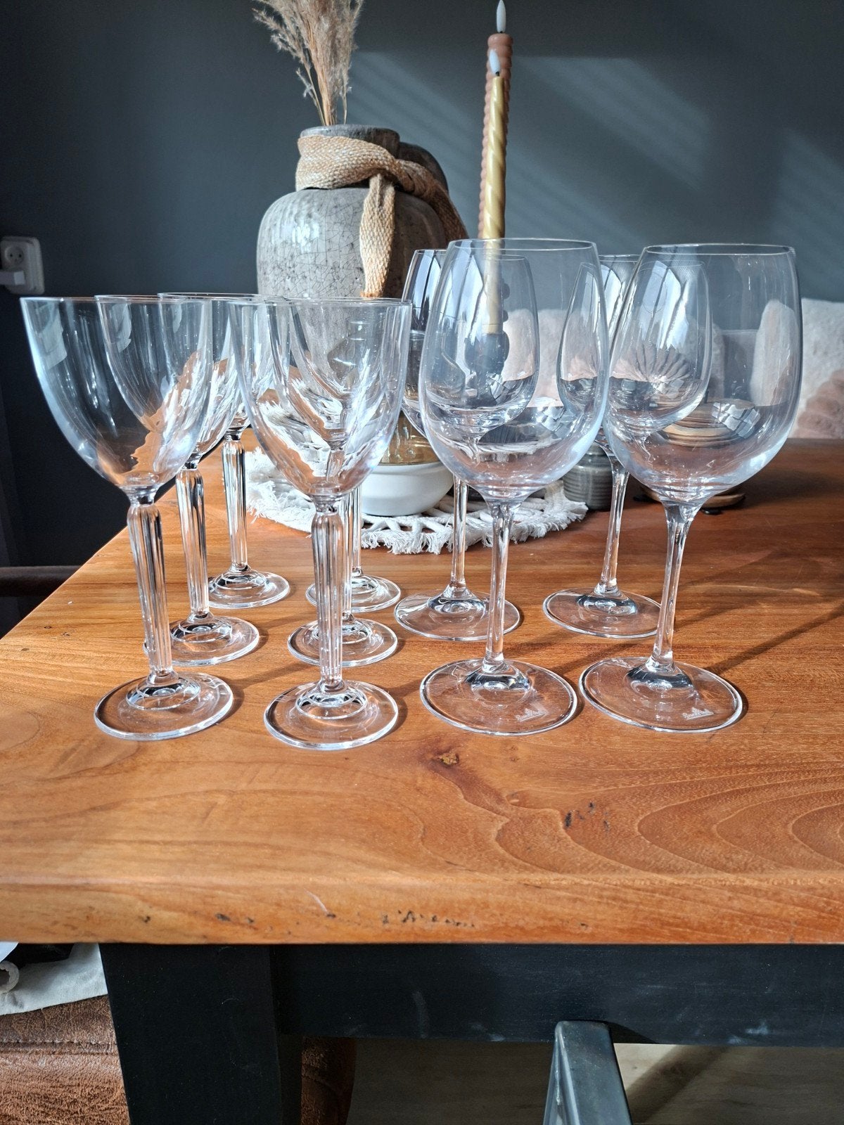 Gratis. (kristal) Wijnglazen, Ophalen, Zo goed als nieuw, Overige typen