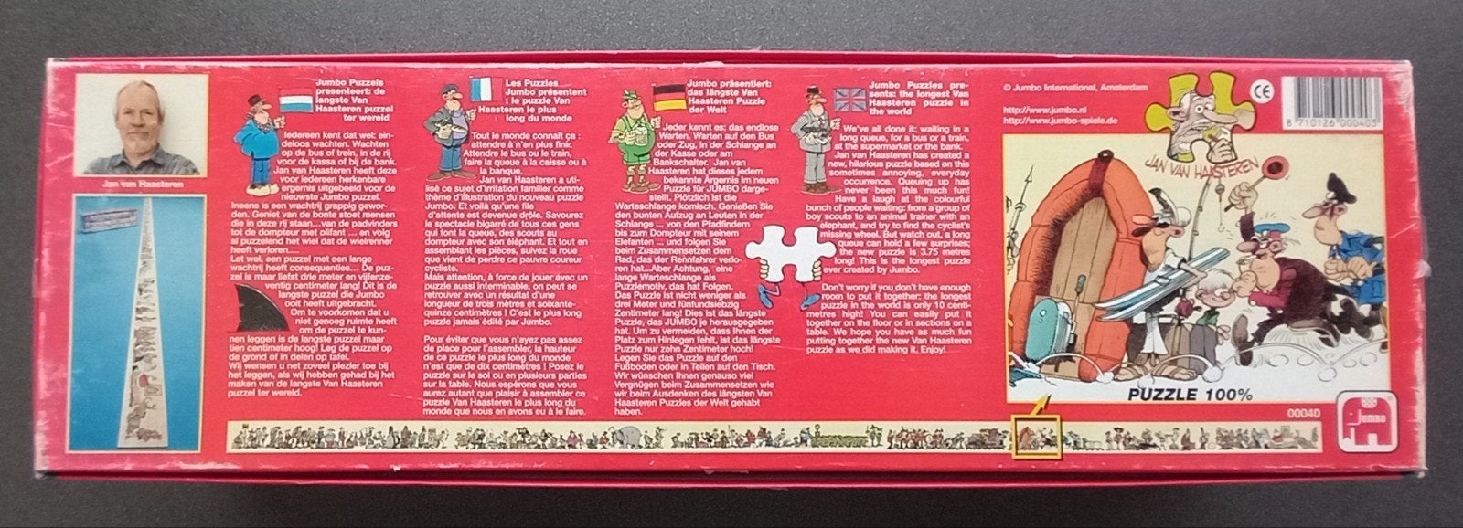 Foto 6 van De langste van Haasteren puzzel, 3,75 meter, 1000 stukjes