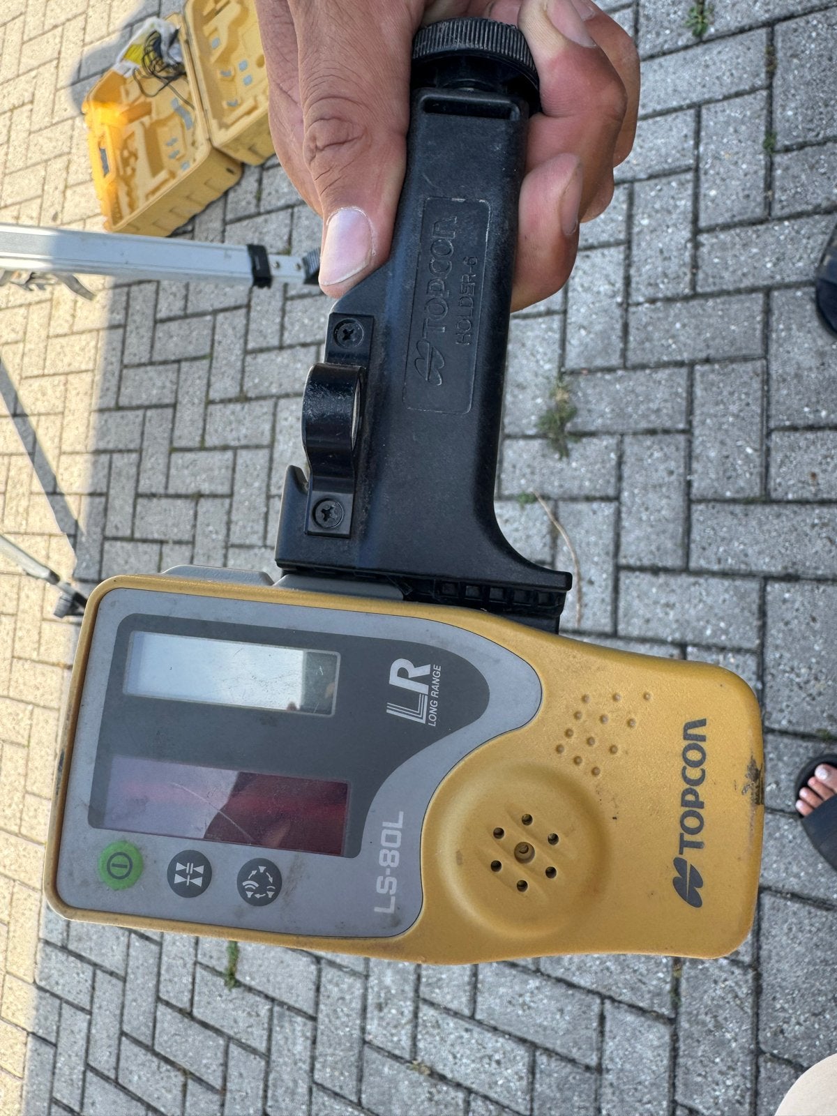 Topcon RL-H4C Roterende Laser met LS-80L Ontvanger, Ophalen, Zo goed als nieuw, Licht
