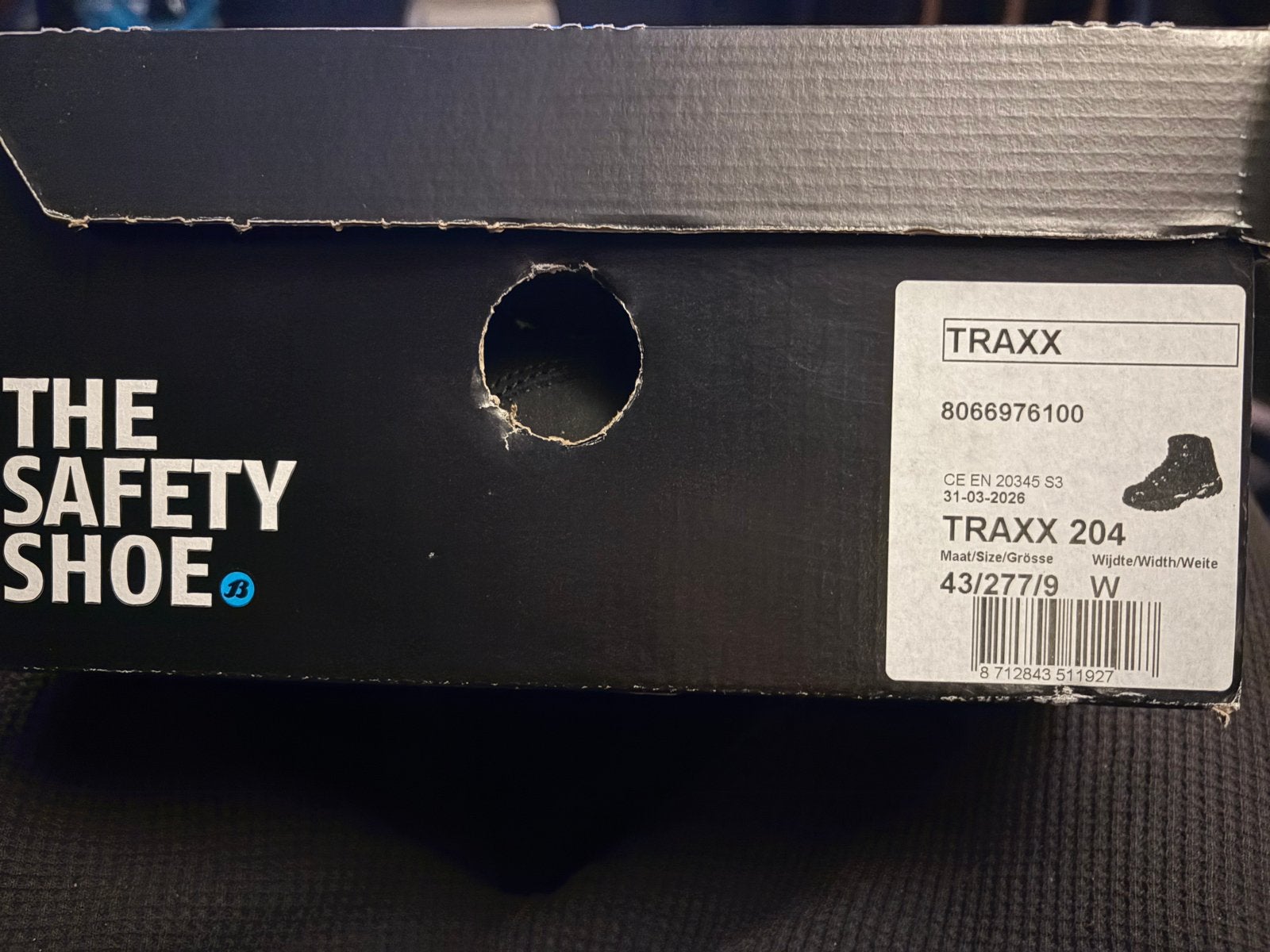 NIEUW IN DOOS TRAXX 204 Veiligheidsschoenen - Maat 43, Ophalen of Verzenden, Nieuw