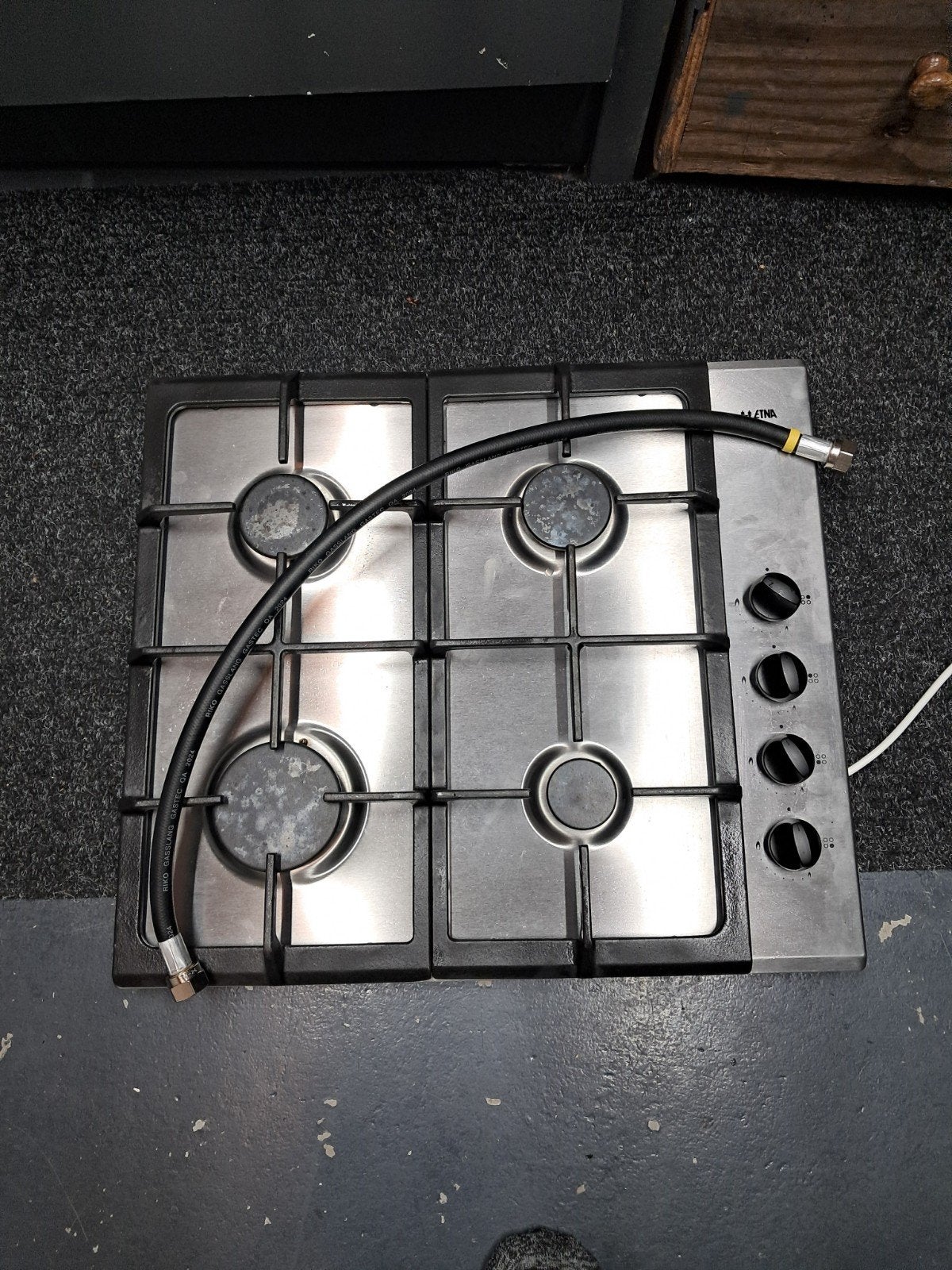 Etna Gasfornuis 58x51 cm - Inbouw Kookplaat, Witgoed en Apparatuur, Gebruikt, Inbouw, Gas, 45 tot 60 cm