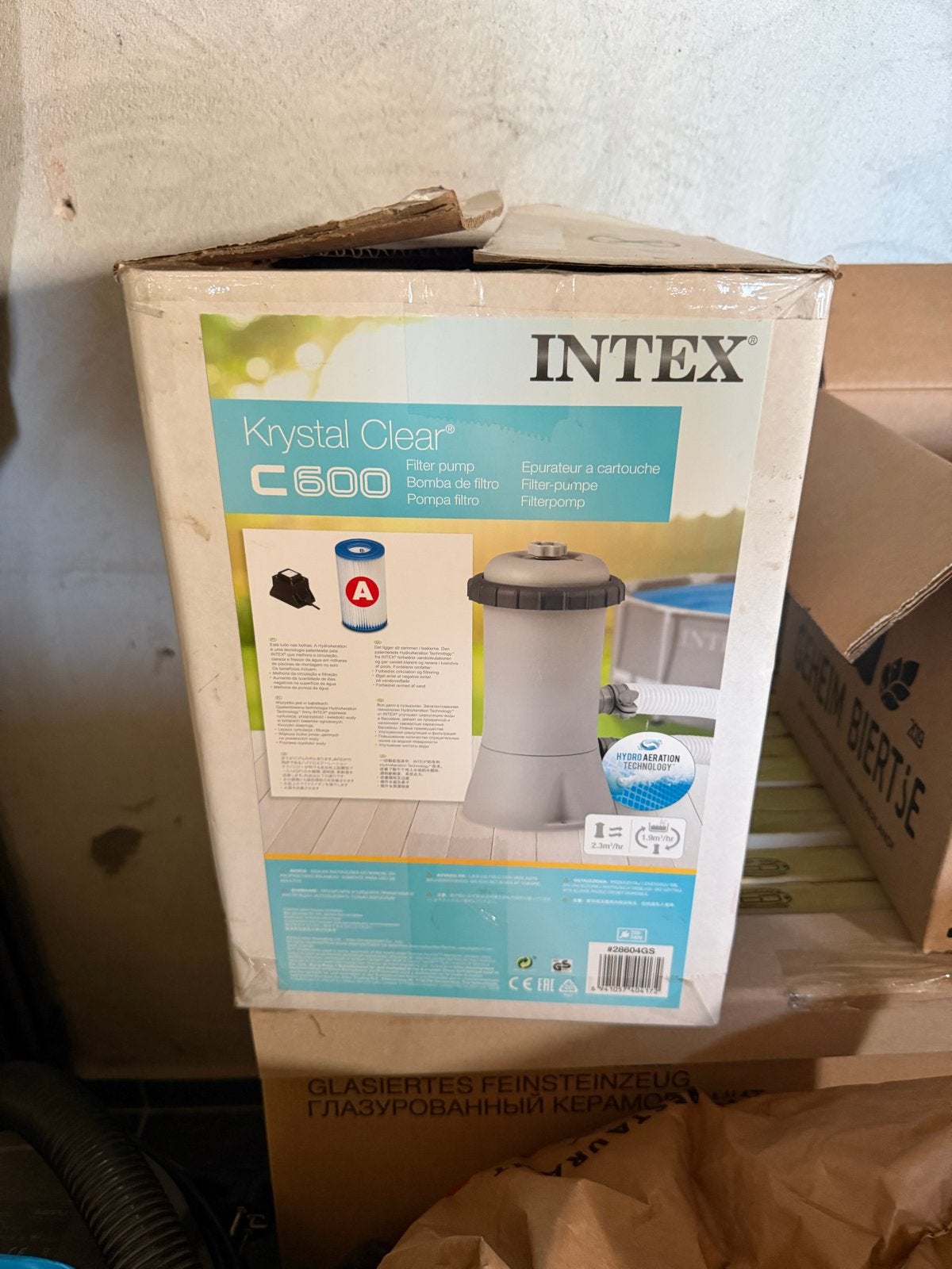 Intex Krystal Clear C600 Filterpomp voor Zwembad, Tuin en Terras, Ophalen, Nieuw, Zwembadpomp
