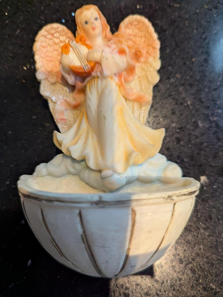 Wijwater bakje met Engel, Ophalen of Verzenden