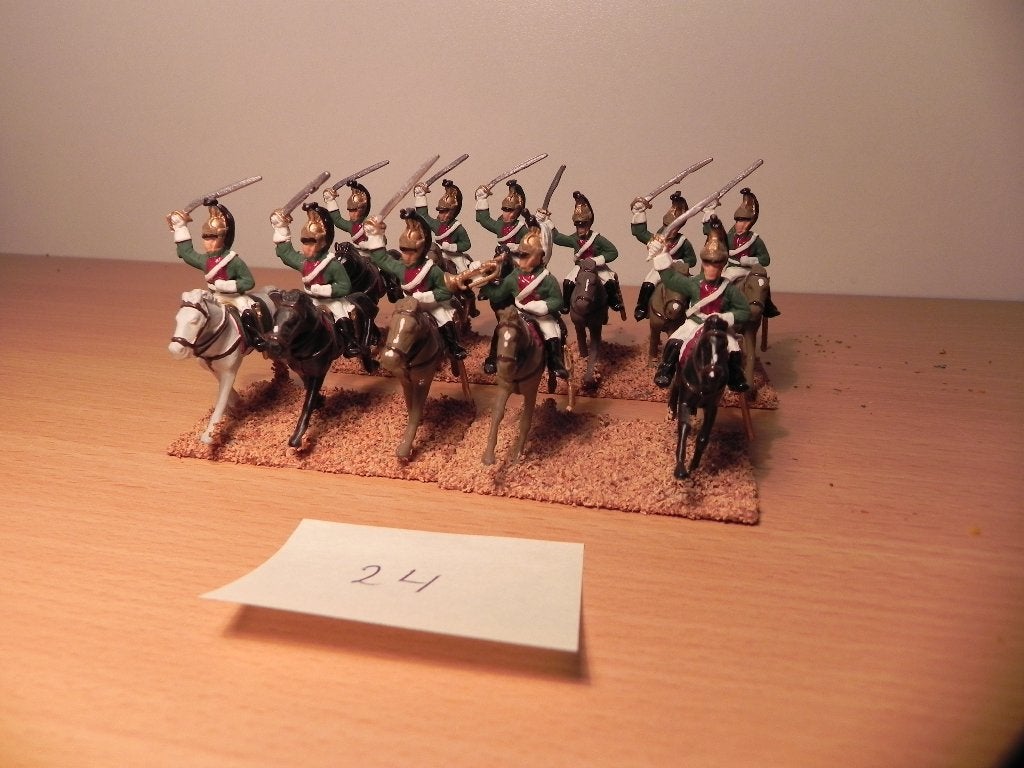 Slag bij waterloo, dragoons frankrijk(24)prince august,25 mm, Ophalen of Verzenden, Nieuw, 1:35 tot 1:50, Figuur of Figuren