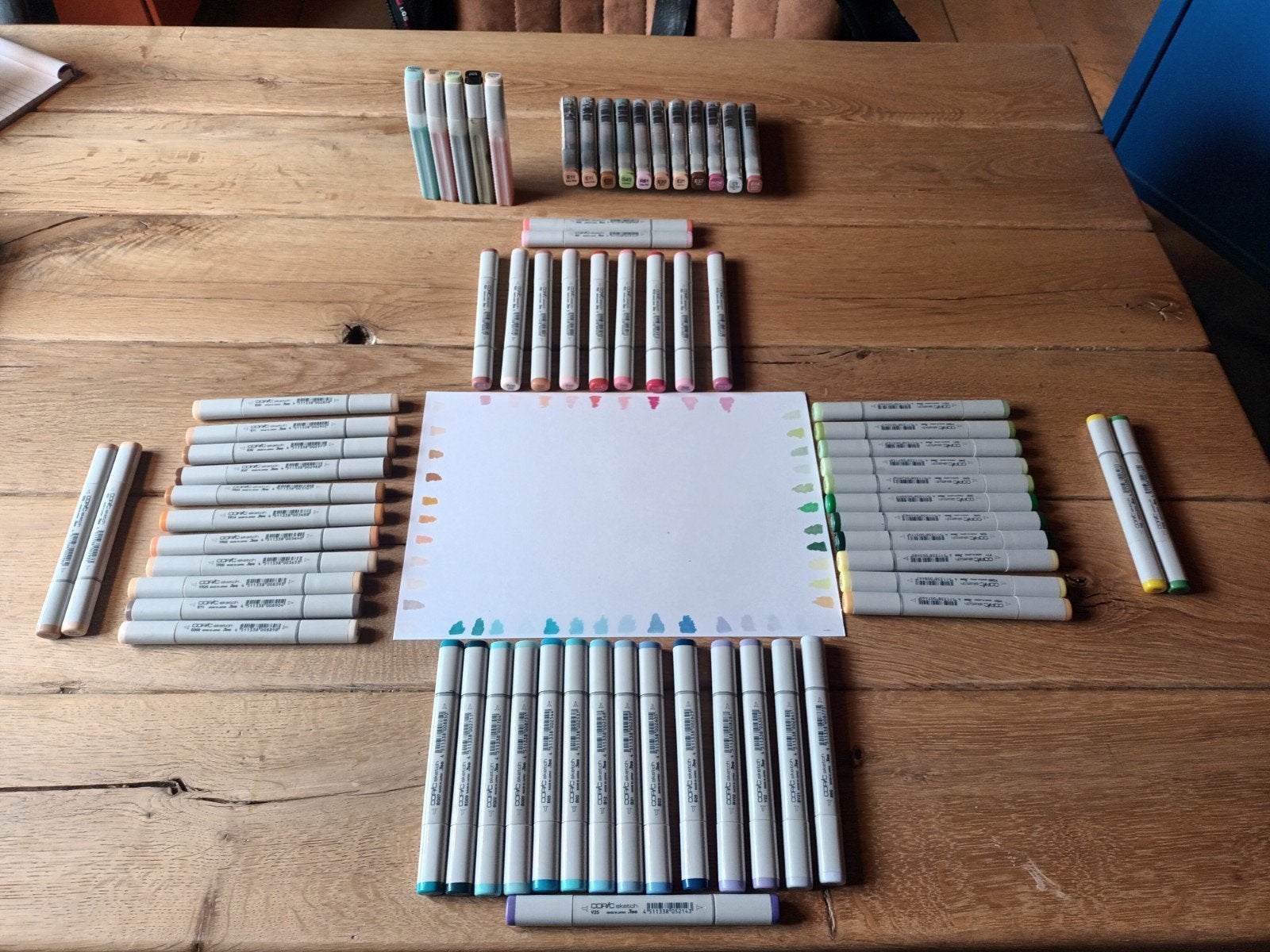 Copic Sketch stiften, navullingen en fineliners met tas, Hobby en Vrije tijd, Tekenen, Nieuw, Potlood of Stift, Ophalen of Verzenden