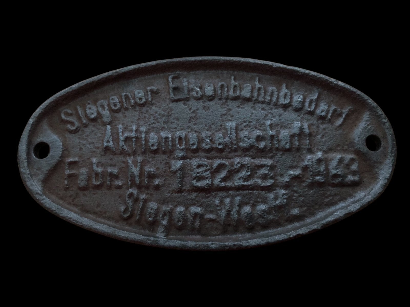 Duitse WW2 wagonplaat 1943, Verzamelen, Militaria | Tweede Wereldoorlog, Ophalen, Duitsland