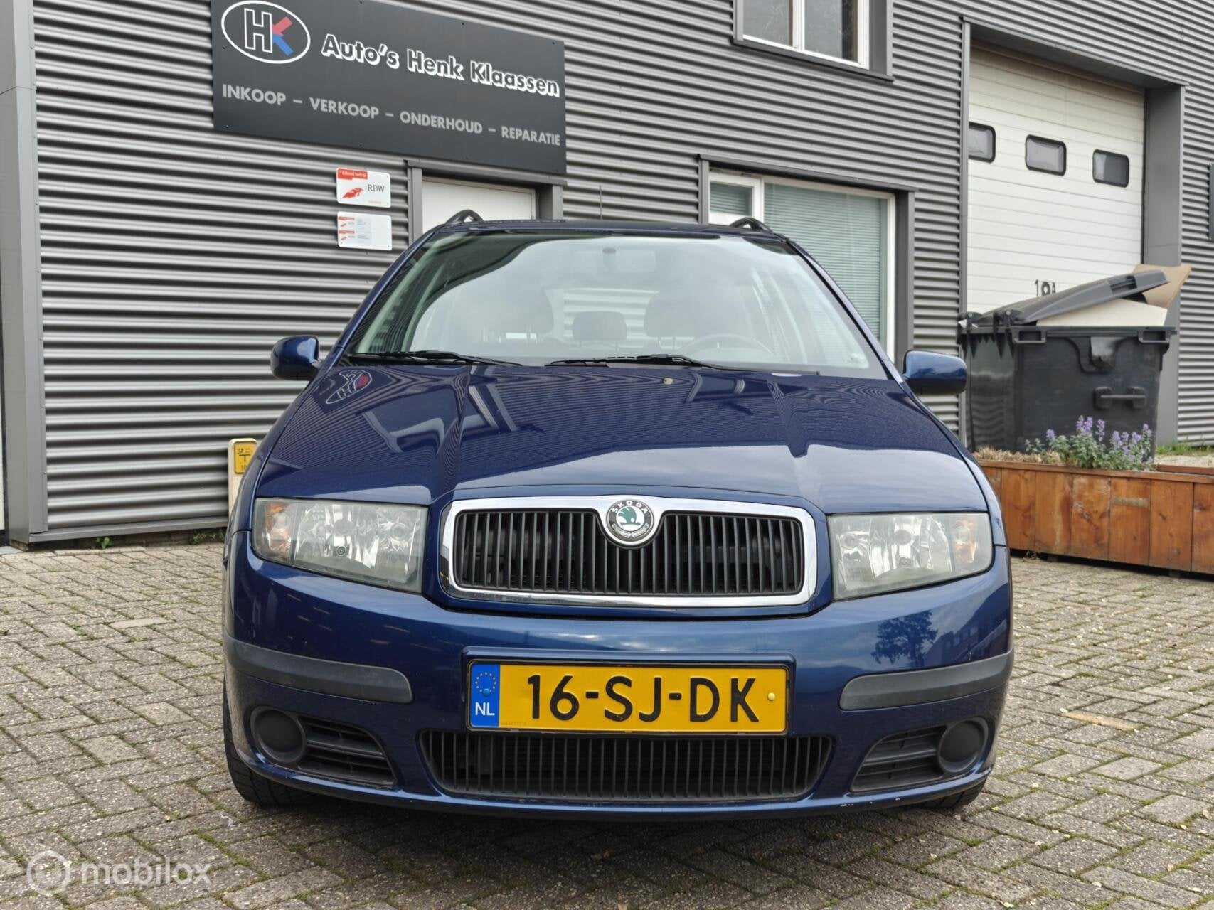 Skoda Fabia Combi 1.4-16v Equipe Airco CruiseControl CDVab, Voorwielaandrijving, 450 kg, 4 cilinders, Blauw