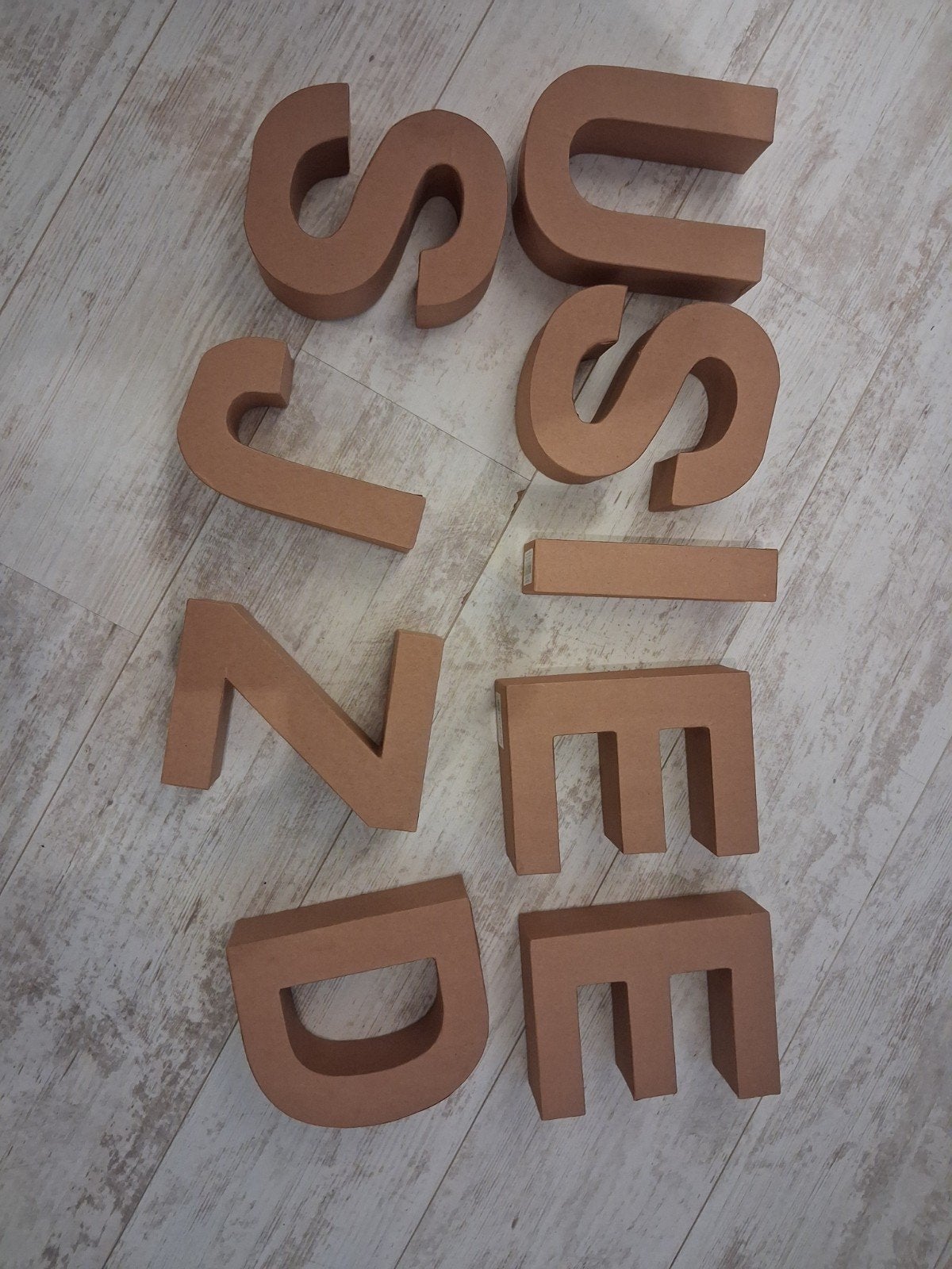 Kartonnen letters 17 cm, Ophalen of Verzenden, Nieuw