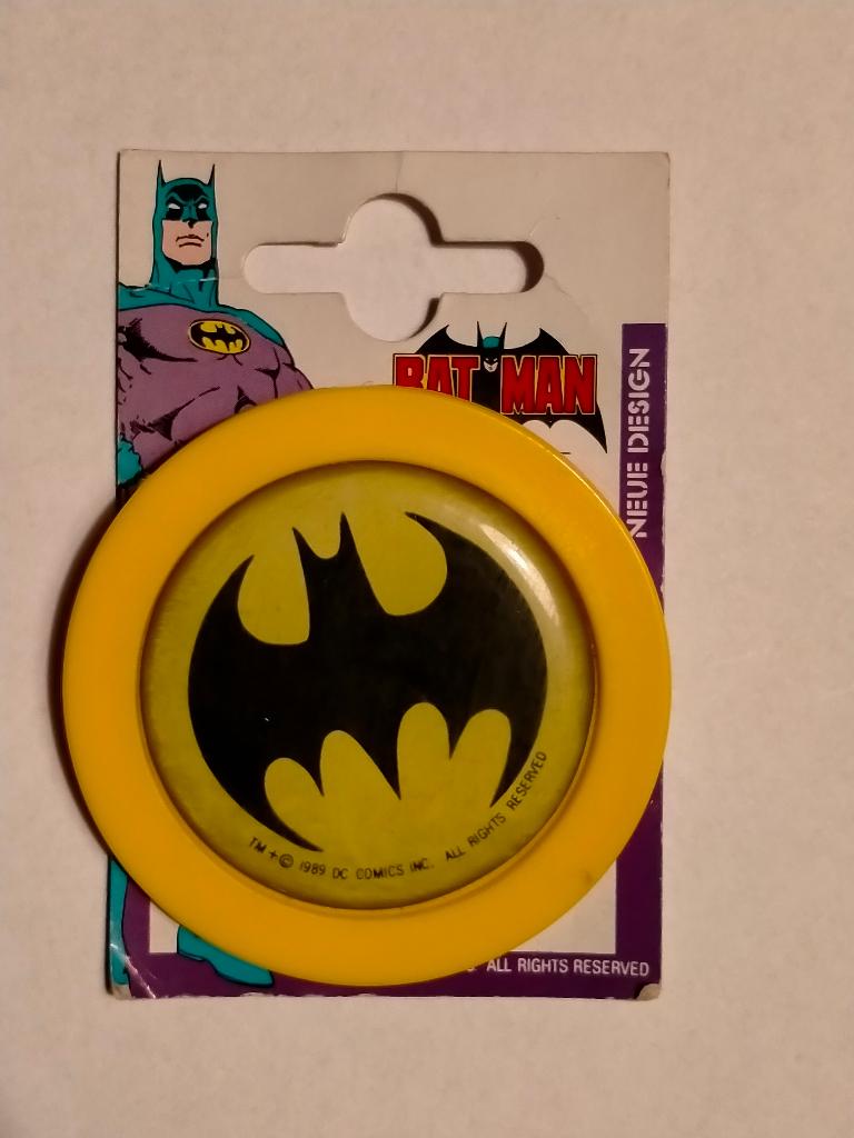Batman superheld vintage logo DC Comics button RARE 3, Verzamelen, Verzenden, Superheld, Gebruikt, Overige typen