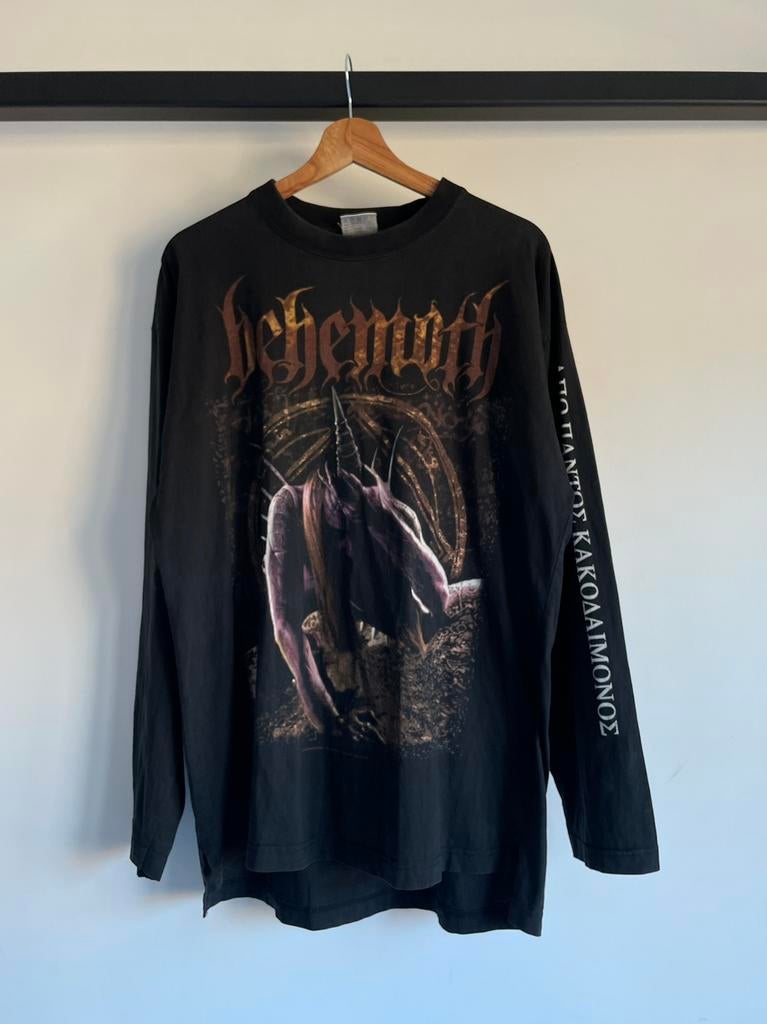 Vintage Behemoth Longsleeve / Shirt, Ophalen of Verzenden, Zo goed als nieuw, Maat 56/58 (XL), Zwart