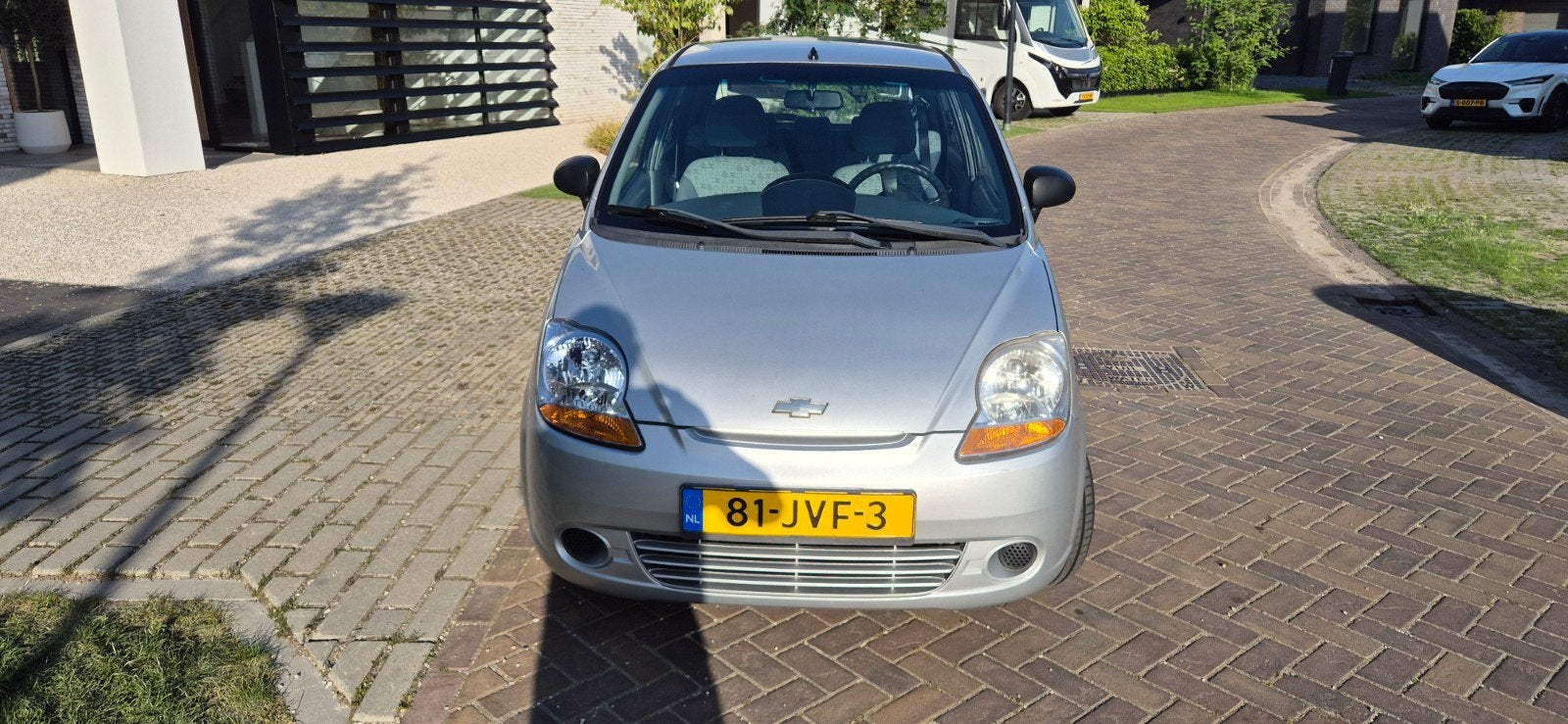 Chevrolet Matiz 0.8 2009 Grijs APK tot 3 juli 2027, Auto's, Chevrolet, Voorwielaandrijving, Stof, Metallic lak, Origineel Nederlands