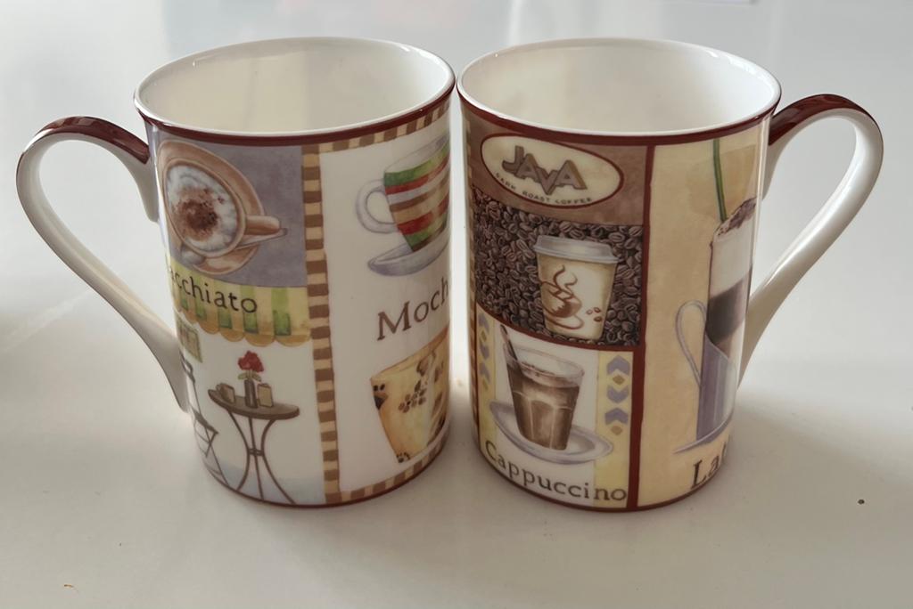 2 prachtige porseleinen mokken Ideal Home Range Germany, Ophalen of Verzenden, Zo goed als nieuw, Overige stijlen, Kop(pen) en/of Schotel(s)