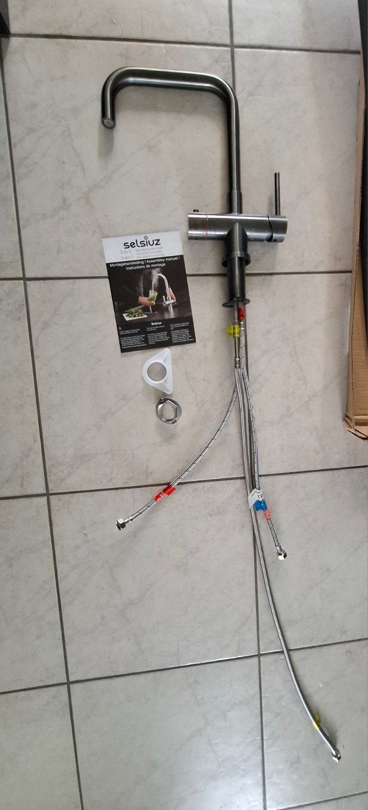 Selzius 3-in-1 kraan gun metal, Ophalen, Zo goed als nieuw