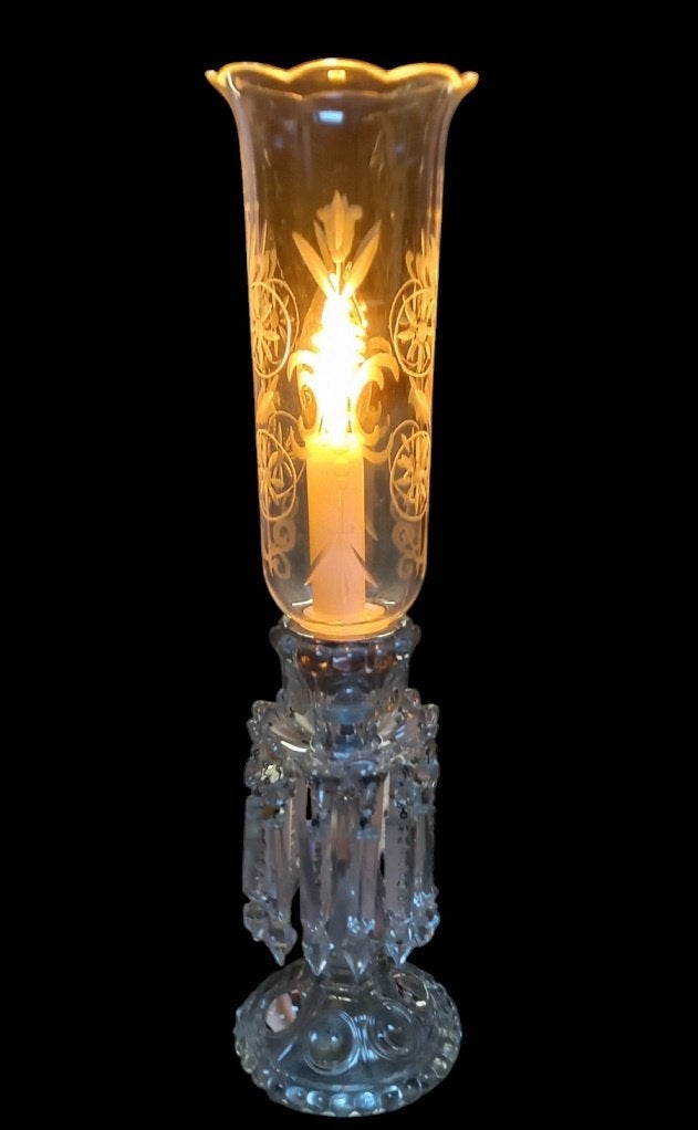kristallen Baccarat stijl tafellamp, Ophalen