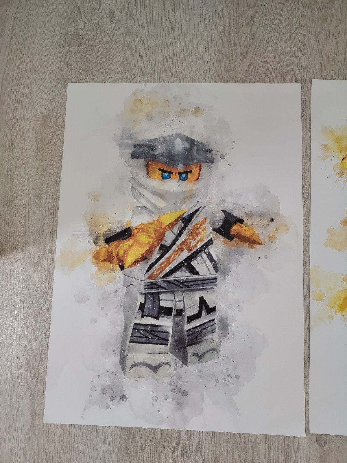 Posters Ninjago 50x70cm, twee stuks, Ophalen of Verzenden, Zo goed als nieuw, Wanddecoratie