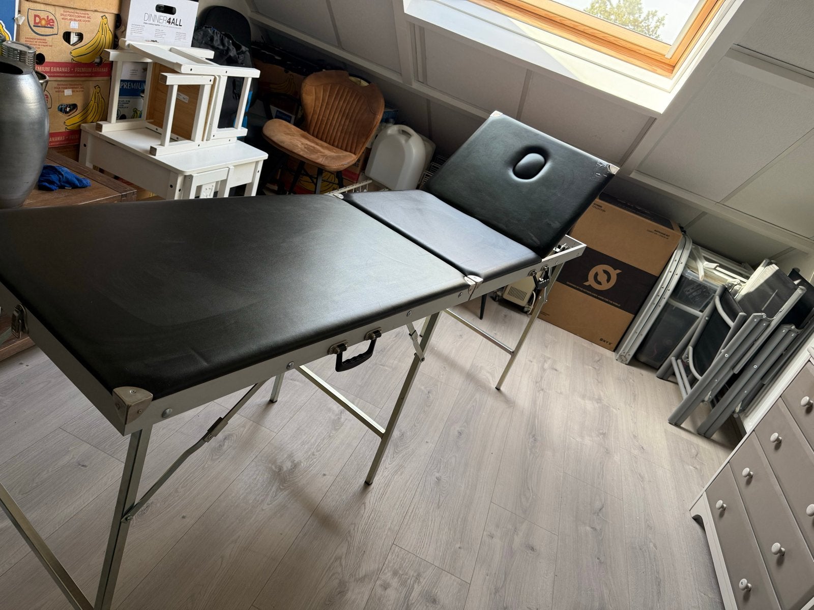 Opvouwbare koffer massagetafel / behandeltafel, Sport en Fitness, Ophalen, Gebruikt, Massagetafel