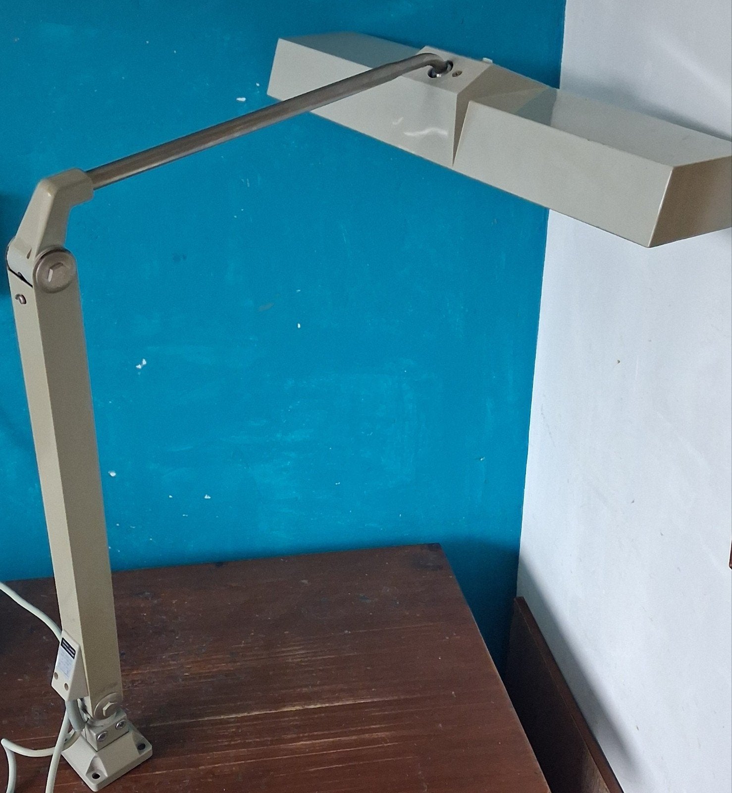 WALDMANN . Tafellamp/laboratoria lamp. Vintage.  69 cm., Ophalen, Zo goed als nieuw, Metaal