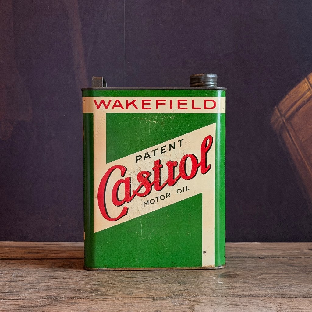 1940's Castrol XL Motor Olie Blik olieblik, Ophalen of Verzenden, Gebruikt