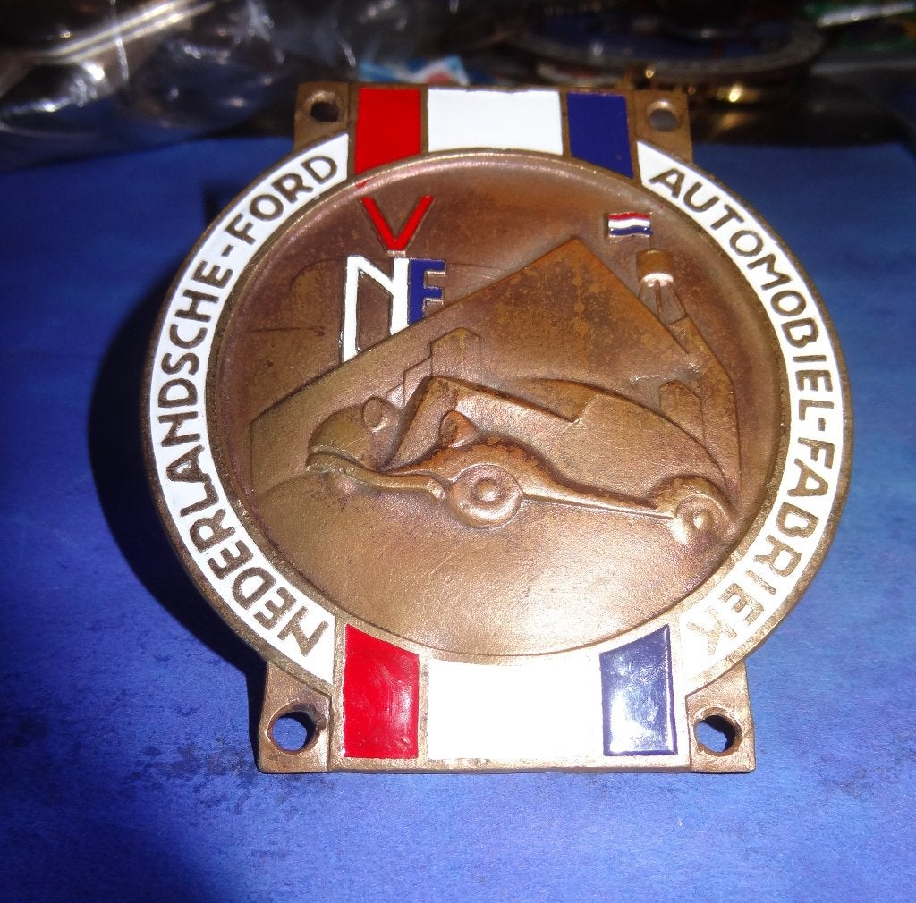 FORD Fabriek Nederland Plaquette +/- 1936 Nummer 782, Verzamelen, Automerken, Motoren en Formule 1, Verzenden, Gebruikt, Auto's