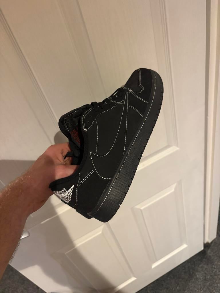 Travis Scott x Air Jordan 1 Low OG “Black Phantom”, Zwart, Ophalen of Verzenden, Sneakers of Gympen, Zo goed als nieuw