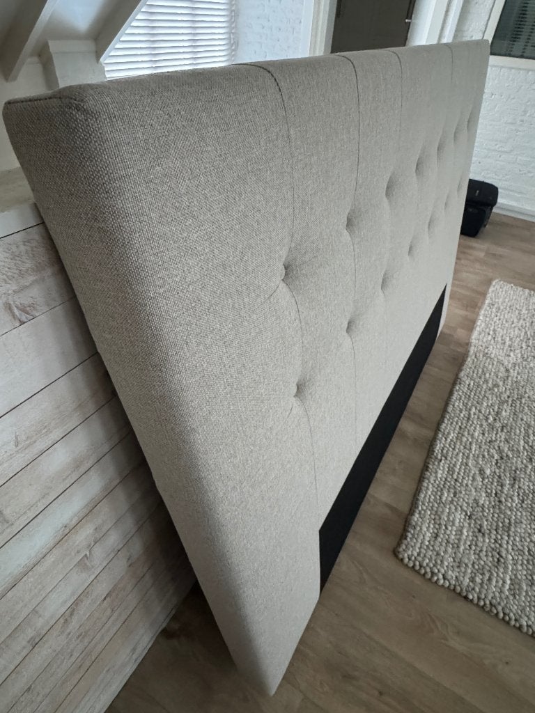 Hoofdbord bed, Huis en Inrichting, Ophalen, Beige, 120 cm, Nieuw
