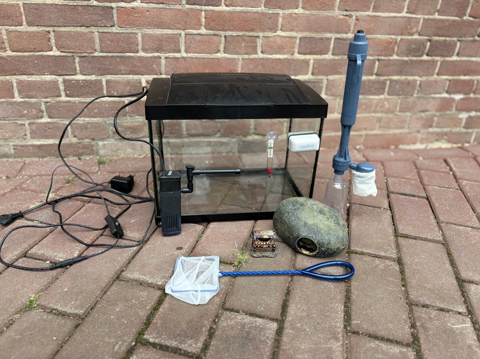 Aquarium incl toebehoren, Ophalen, Zo goed als nieuw, Leeg aquarium