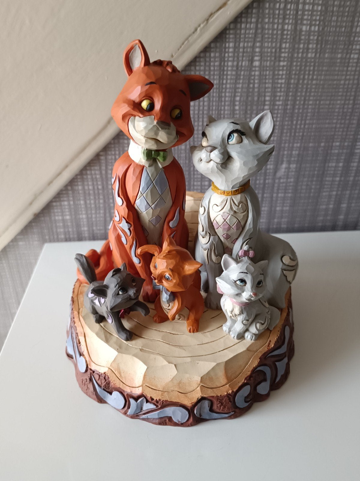 Disney Aristocats Carved by Heart Figuur, Ophalen of Verzenden, Overige figuren, Zo goed als nieuw, Beeldje of Figuurtje