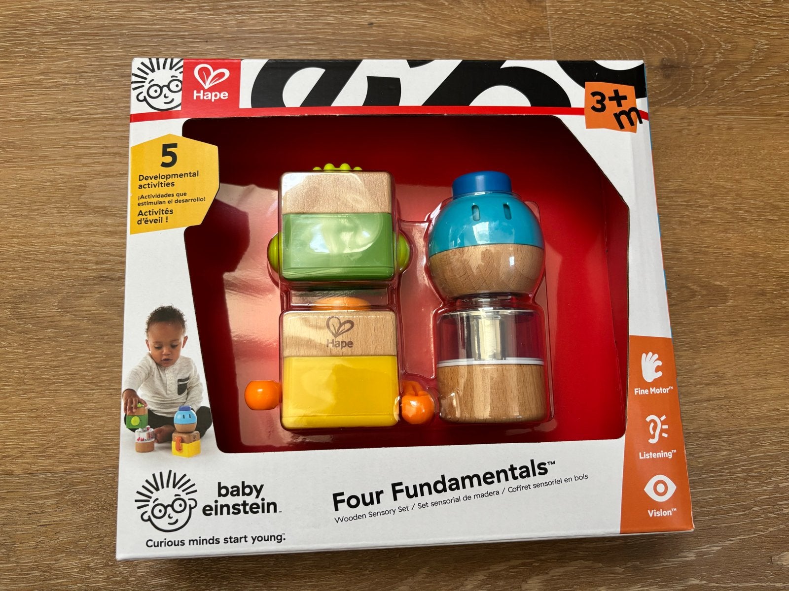 Hape Baby Einstein Four Fundamentals Houten Speelset, Ophalen of Verzenden, Nieuw, Overige typen, Met geluid