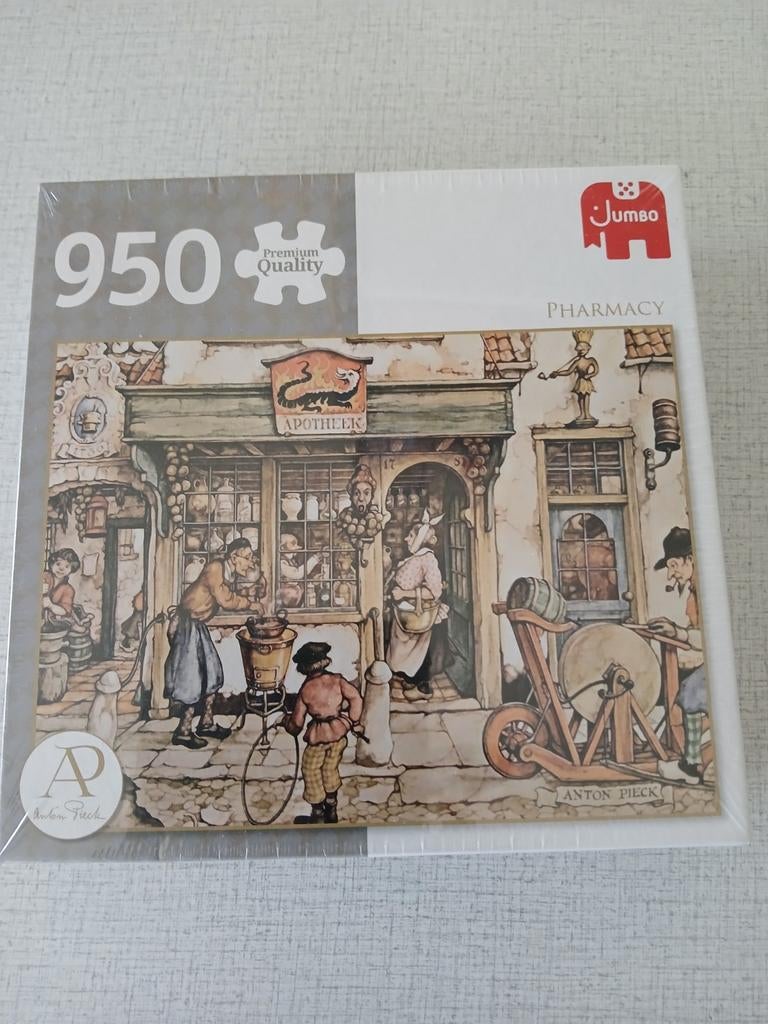 Jumbo Anton Pieck Puzzel Apotheek 950 stukjes, Hobby en Vrije tijd, Denksport en Puzzels, Ophalen of Verzenden, 500 t/m 1500 stukjes