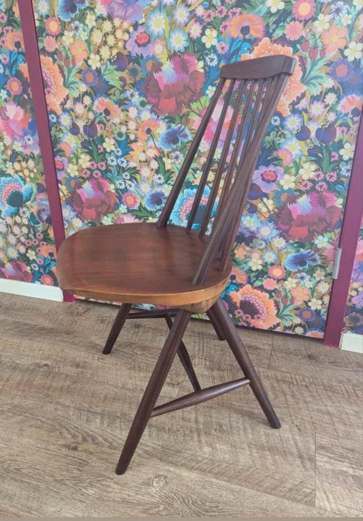 Set van 4 Pastoe SH45 spijlenstoelen - Yngve Ekström, Ophalen of Verzenden