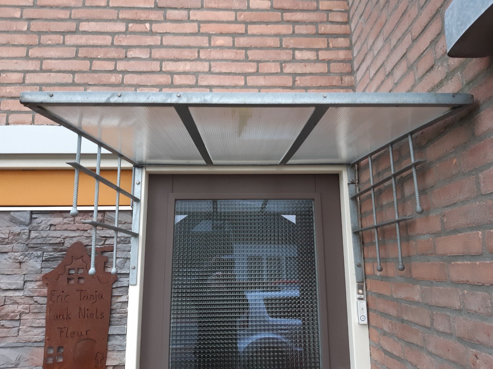 Gegalvaniseerde deurluifel 90x100 cm, Ophalen, Gebruikt, 80 tot 100 cm, Buitendeur