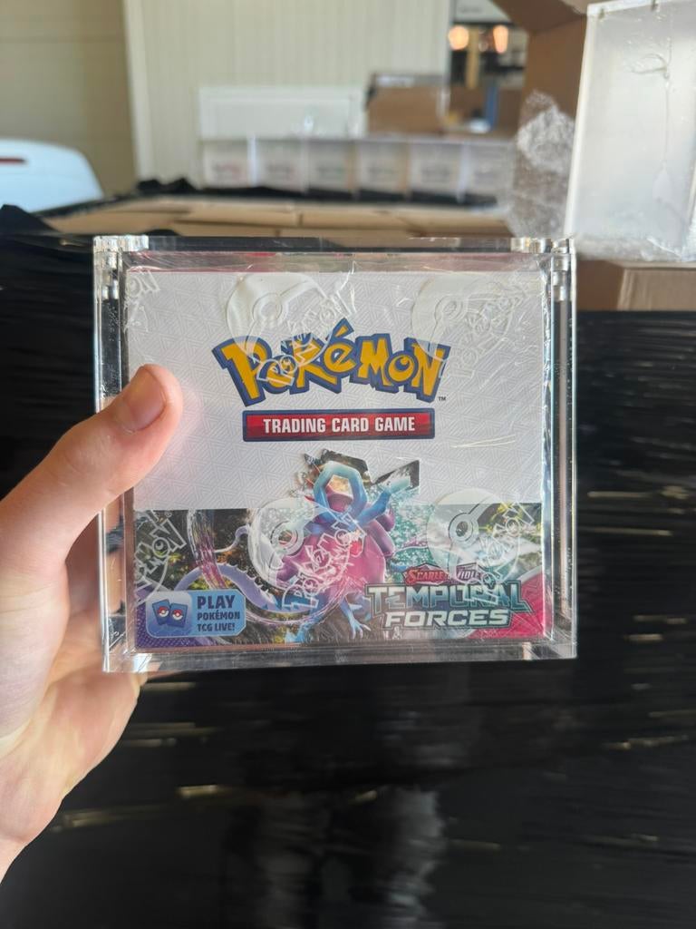 Pokemon boosterbox acryl cases nieuw BESTE KWALITEIT, Ophalen of Verzenden, Zo goed als nieuw, Boosterbox