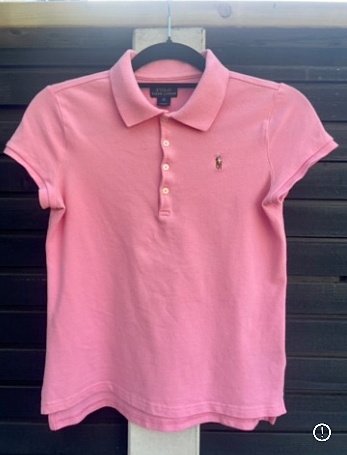 Roze polo van Polo Ralph Lauren (XL/16), Kinderen en Baby's, Ophalen of Verzenden, Zo goed als nieuw, Meisje, Shirt of Longsleeve