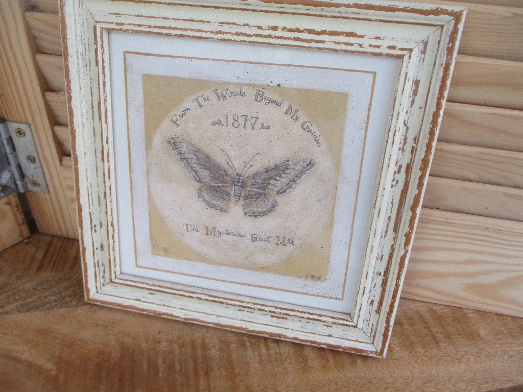 3 Brocante Schilderijtjes,v.a 40,00e, Antiek en Kunst, Ophalen of Verzenden, 22 cm, Wanddecoratie, Hout