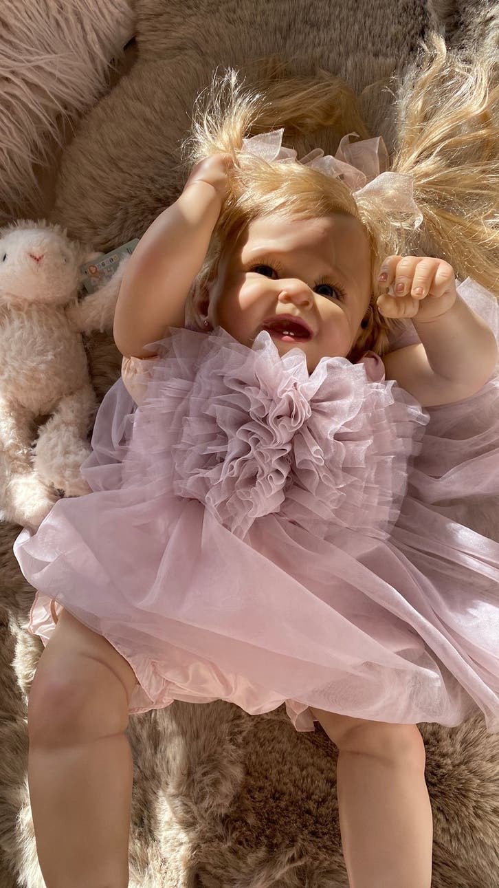 Reborn peuter Faith by Bonnie Chyle 🎀, Verzenden, Zo goed als nieuw, Pop