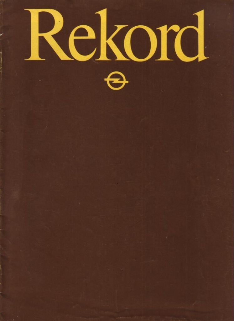 Brochure Opel Rekord 1981, Ophalen of Verzenden, Gelezen, Opel