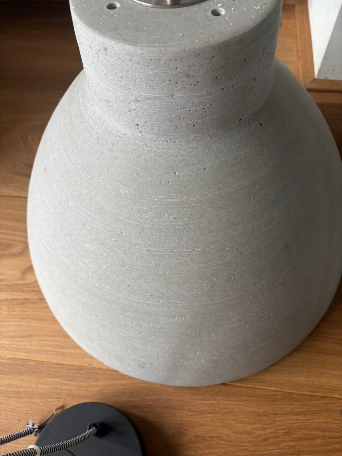 Hanglamp 2 x grijs polystone, Ophalen, Zo goed als nieuw