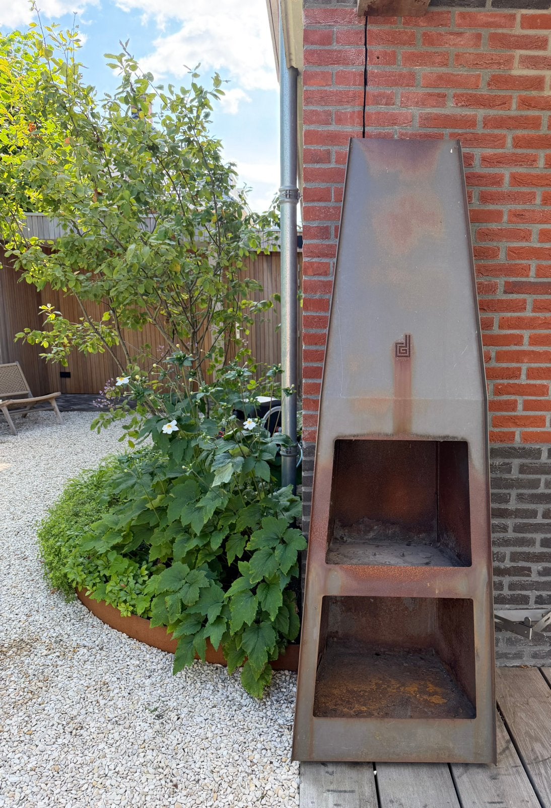 Dik Geurts buitenhaard / tuinhaard, Ophalen, Gebruikt